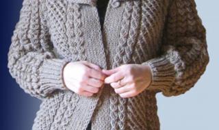 手工编织毛衣外套